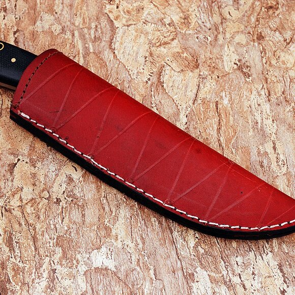 Kitchen Knife Rain Drop Pattern cooking Knife Wood Handle Food  Knife NEW - Picture 5 of 5